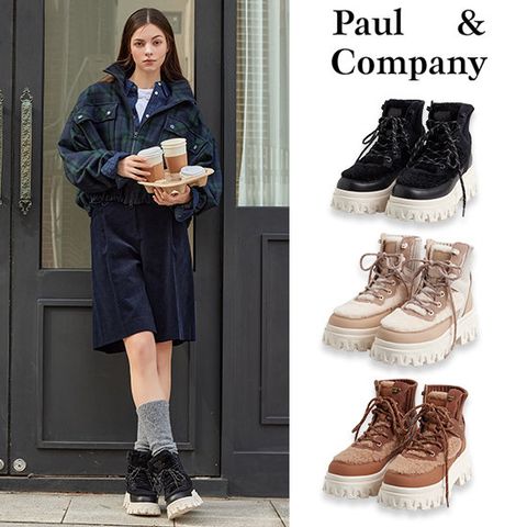 25FW 폴앤컴퍼니 멜로니 시어링 양모 무스탕 부츠