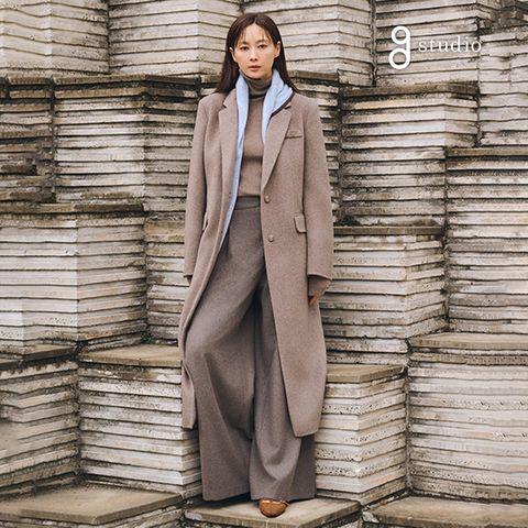 지스튜디오 25FW 울실크 핸드메이드 엘리건트 코트