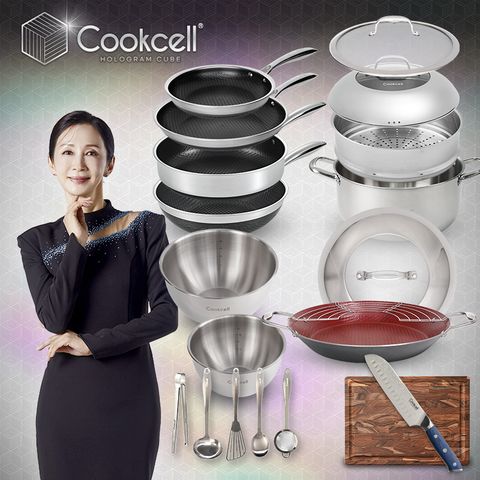 [11월단한번]쿡셀 홀로그램 큐브 IH 후라이팬 세트