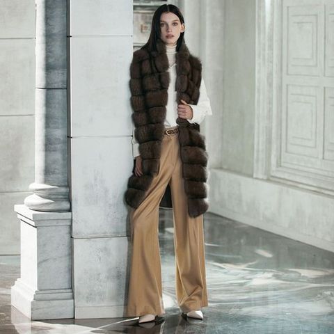 [유로컬렉션] 로로피아나 울캐시 소볼 세이블 롱베스트