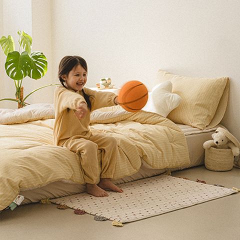 [풀세트] 필굿 키즈 알러지케어 차렵이불 패드세트 딥옐로우 (SS)