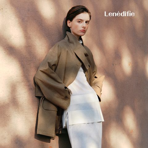 르네디피 25FW 울블랜드 패딩 하프코트