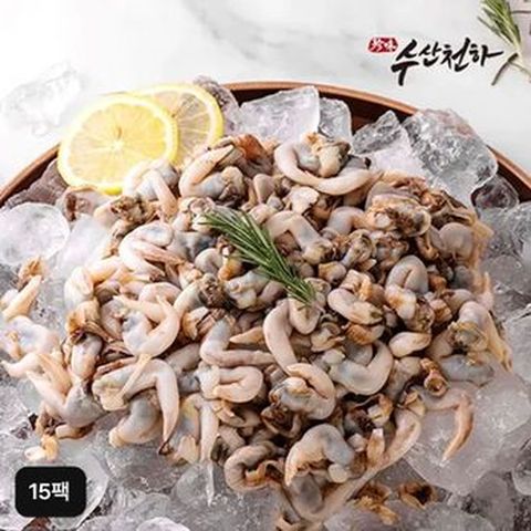 (방송에서만 5팩 더)수산천하 자연산 순살 새조개 70gX15팩