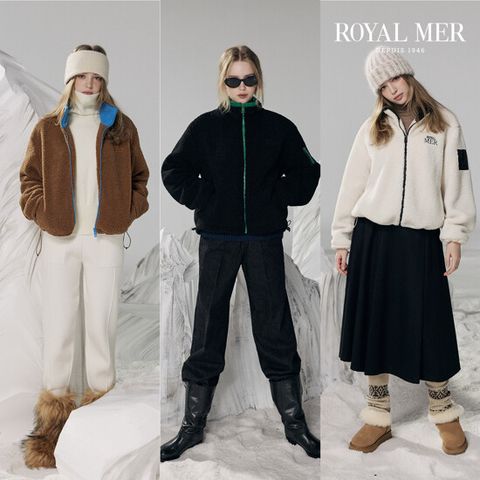 로얄메르 보아 집업 점퍼