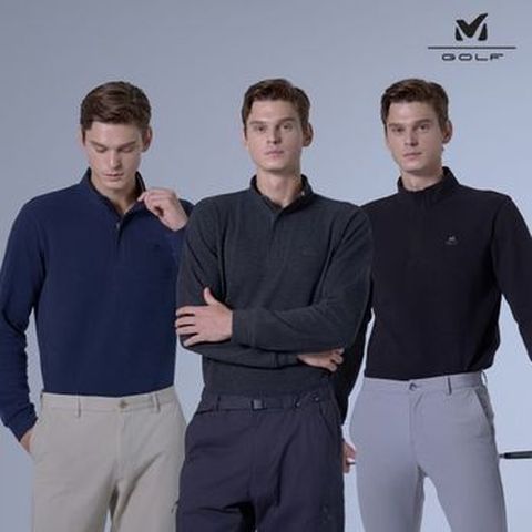 밀레골프 25FW 남성 하프집업 3종