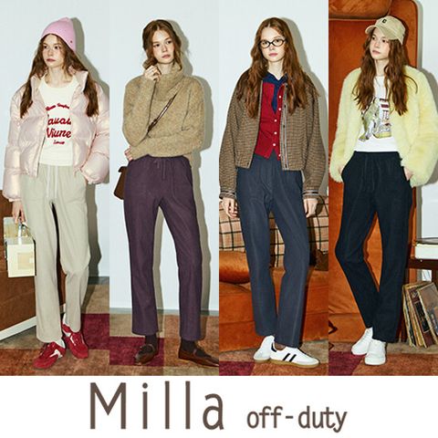 [Milla] 밀라 25FW 여성 코듀로이 기모본딩 팬츠 4종