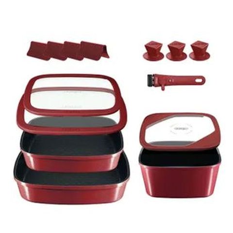 보오글 IH 네모 프라이팬냄비 풀세트