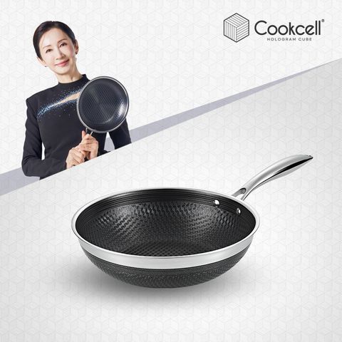 쿡셀 홀로그램 큐브 IH 궁중팬 28cm