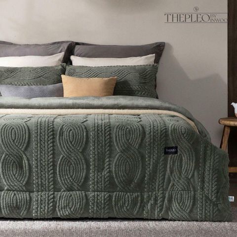 [삼성카드5%할인]더플레오 단잠 니트극세사 베딩세트 (SK)