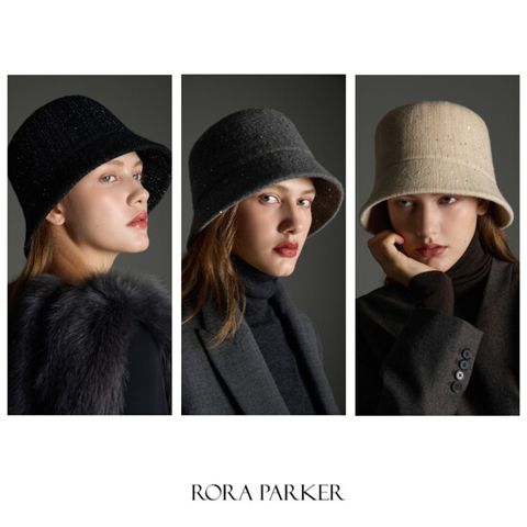 [로라파커] 25FW 크리스탈 울 블랜 버킷햇