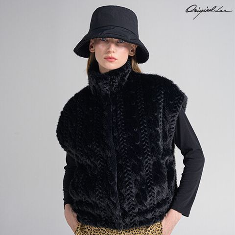 오리지날리 25FW faux 퍼 패딩 버킷햇