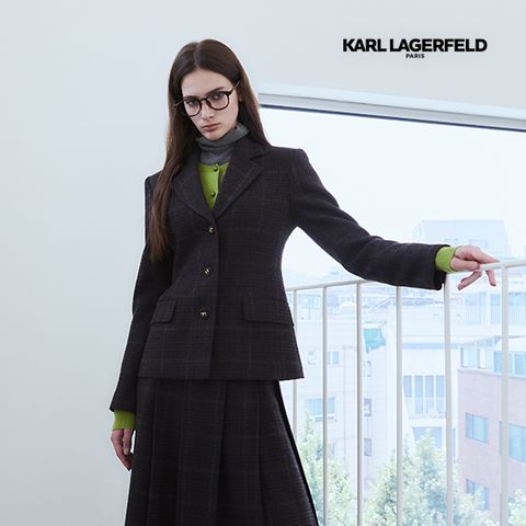 칼라거펠트 25FW 캐시미어블렌드 테일러드 자켓