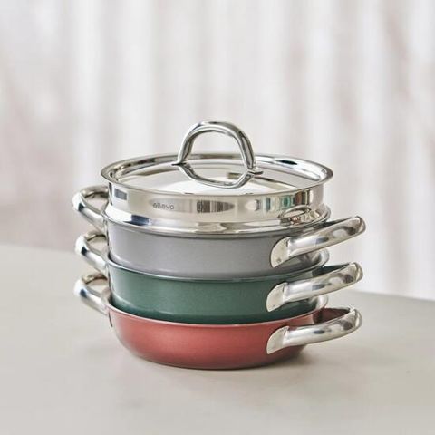 [방송에서만 스텐국자 사은품] 알레보 디엣지 클리어 컬러 냄비 세트