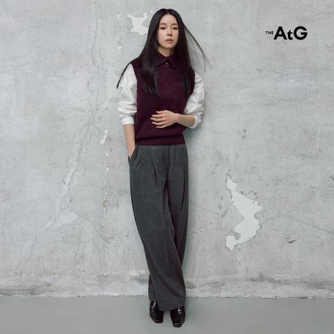 더엣지 25FW 기모 울혼방 투턱 팬츠 1종