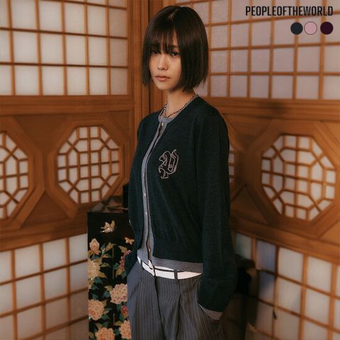 ○25NEW 레이어드 메리노울100 가디건