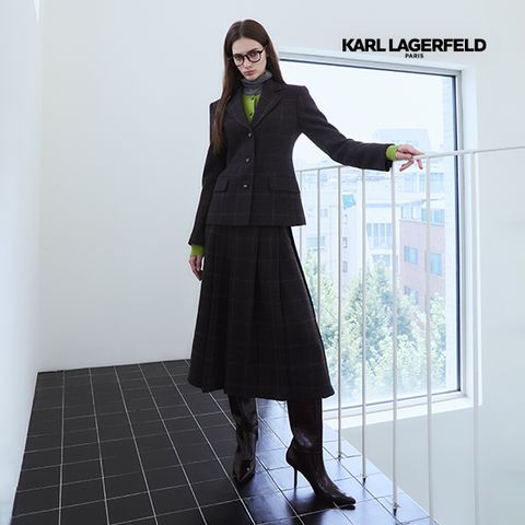 칼라거펠트 25FW 캐시미어블렌드 테일러드 스커트