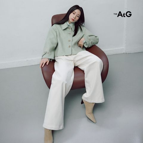 [방송중2만▼] 더엣지 25FW 울혼방 헤링본 하프코트