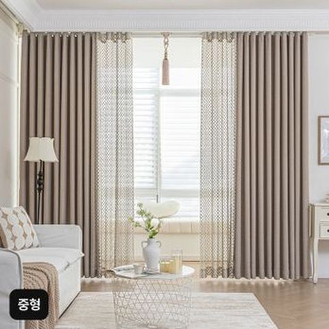 (중형)지나송 로얄 방한 암막커튼 세트