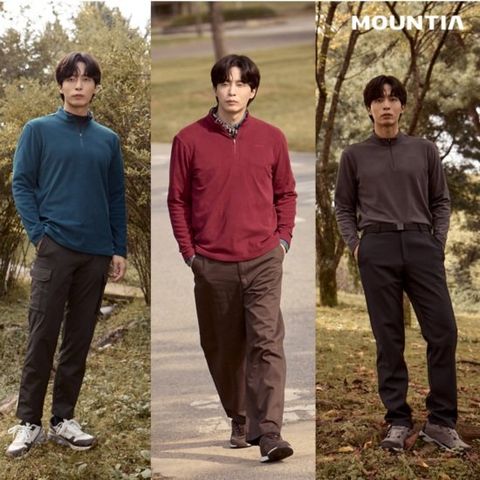 마운티아 25FW 최신상 남성 아토-프레시 하프집업 기모집업 티셔츠 3종