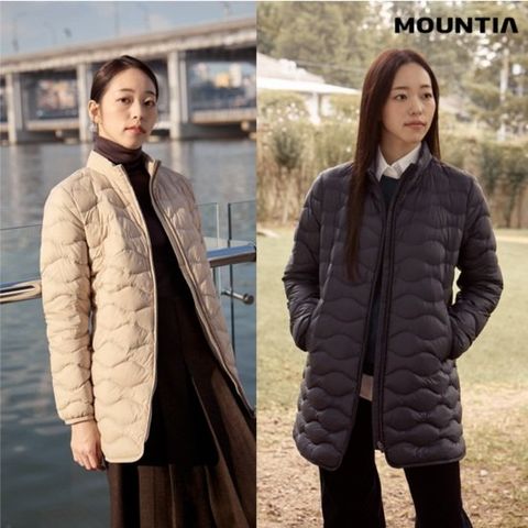 마운티아 최신상 여성 경량 롱다운자켓 1종
