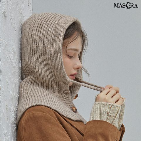 마스케라 루에나(Luena) 울 블렌디드 후드 워머 1종