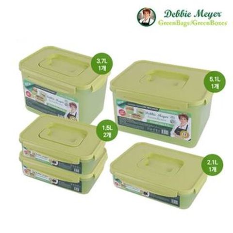 데비마이어 김치통(1.5LX2+2.1L+3.7L+5.1L)