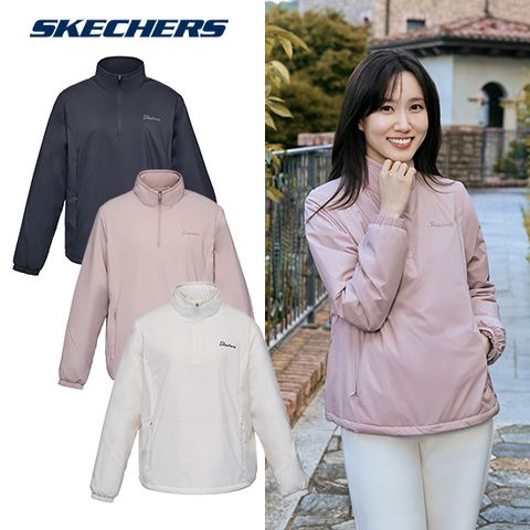 스케쳐스 25FW 여성 우븐 패딩 아노락 1종