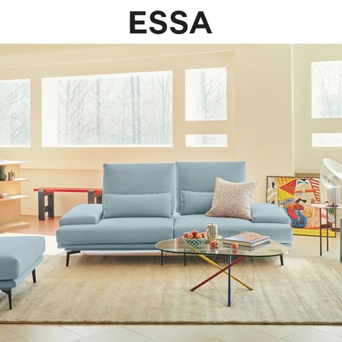 [3인]NEW페르소나 스윙기능 리브 패브릭 소파+스툴+쿠션