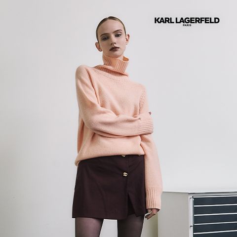 [온플] 칼라거펠트 25FW 울100 홀가먼트 터틀넥니트