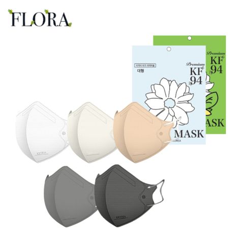 키리아 플로라 KF94 귀편한 컬러마스크 100매