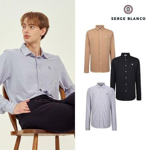 [카드 5%할인]세르즈블랑코 24 FW 뉴저지 셔츠 3종 남성