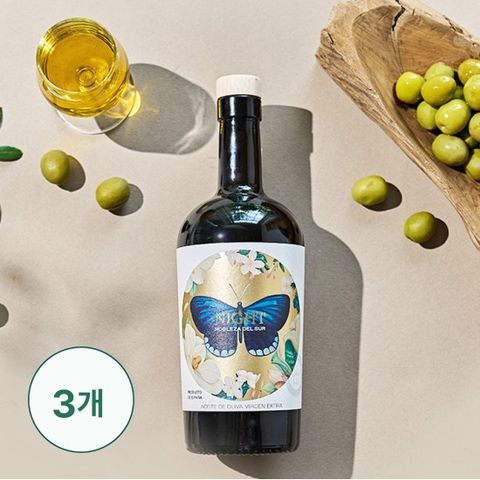 노블레사 델 수르 올리브 오일 500ml x 3병(선물포장)+ 올리브샷잔