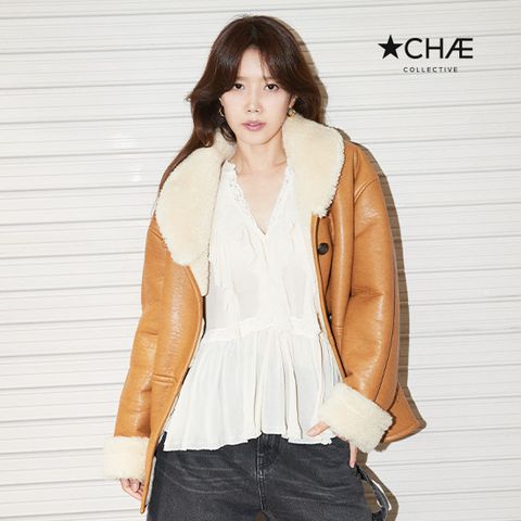 채컬렉티브 25FW 리얼양모 리버서블 무스탕 코트