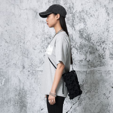 네오프렌 플라워 버킷백