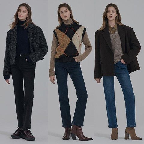 뱅뱅 25FW 여성 기모 라이크라 데님3종