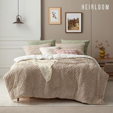 [에어룸 수면온감]25FW 보온기능성 니트극세사 침구1+1세트_SK