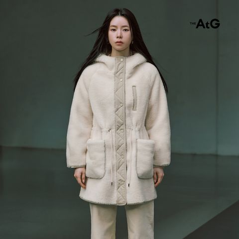 더엣지 25FW 플러피 후드 자켓