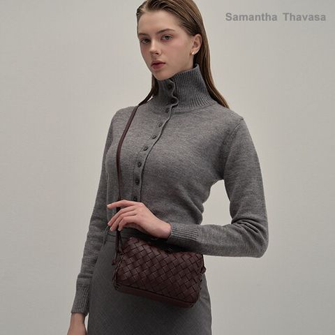 ○[직]로렌 양가죽 인트레치아토 크로스바디백