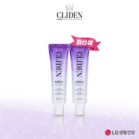 클라이덴 퍼플더글로우 화이트닝 미백치약 40gX2