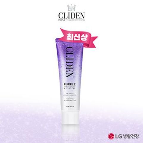 클라이덴 퍼플더글로우 화이트닝 미백치약 120g