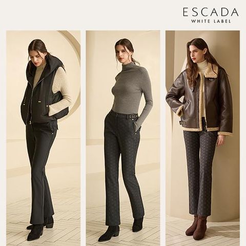 에스까다화이트라벨  기모팬츠 여성