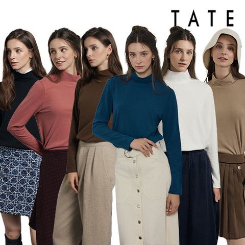[TATE] 테이트 25FW 여성 소프트 웜 기모 윈터 티 컬렉션 6종