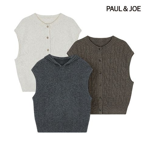 (런칭가 79,900원!) 25FW 울 블렌딩 니트 베스트 3종