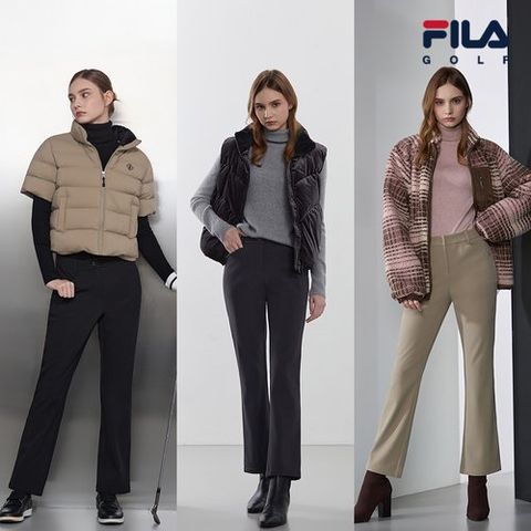 [휠라골프] 여성 기모 팬츠 3종 세트