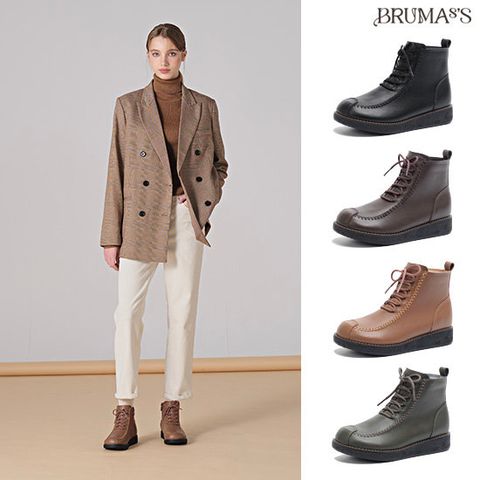 브루마스 소가죽 모카부츠