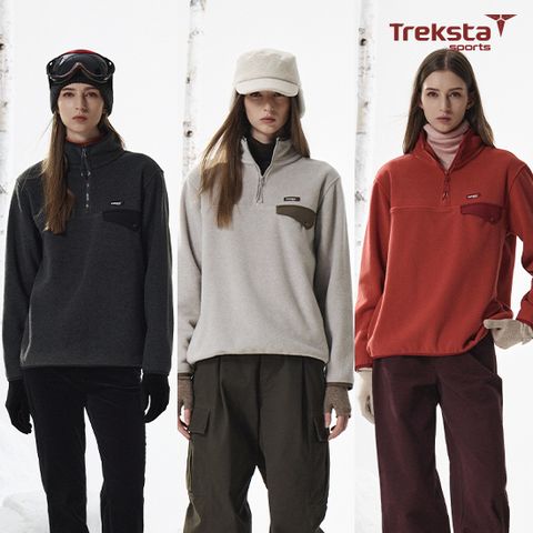 [Treksta Sports] 트렉스타 25FW 여성 마운틴 쉐르파 양면 플리스 3종 세트