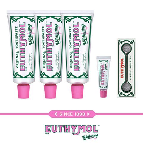 화이트닝 치약 120g 3개 + 치약 20g 1개 + 스퀴저 1개