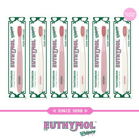 ☆칫솔세트☆ 화이트닝 칫솔 6개 (색상랜덤)