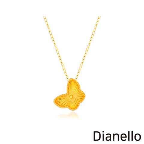 [골드바4개찬스] 디아넬로 24K 볼륨나비 목걸이 +(방송) 24K 순금 골드바 4개 + 컷팅자수정 팔찌