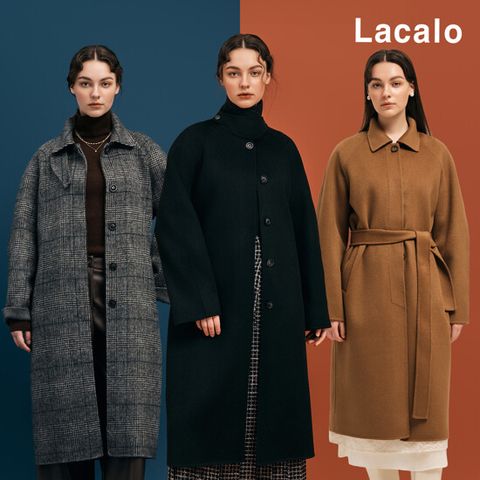 [Lacalo] 라칼로 25FW 핸드메이드 울100 발마칸 롱코트
